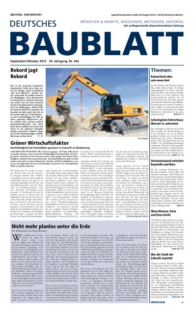 Baumaschinen aktuell. News und Informationen zum Thema Baumaschinen