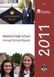 Maitland High School Annual School Report - Millennium