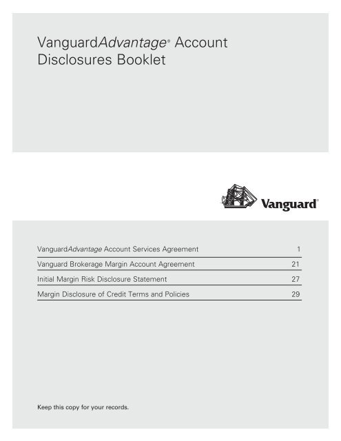 Upgrade Your Vanguard Brokerage Account to a Vanguardadvantage