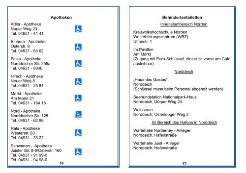 Wegweiser für Behinderte Norden - Landesverband Paritätischer ...