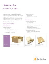 Return bins - The Pyxis ® Insider newsletter - CareFusion