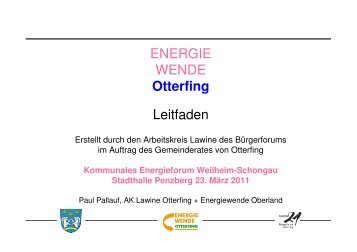 Energiewende Otterfing - Klimaschutzkonzeptes des Landkreises ...