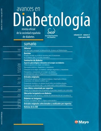 Avances en - Sociedad EspaÃ±ola de Diabetes