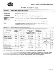 MATERIAL SAFETY DATA SHEET - The Sarjeant Co. LTD