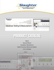 Slaughter Instruments 2012 Catalogue - RF Test Solutions