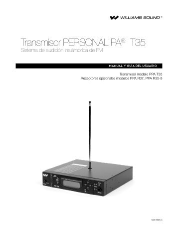 Transmisor PERSONAL PAÃ‚Â® T35 - Williams Sound