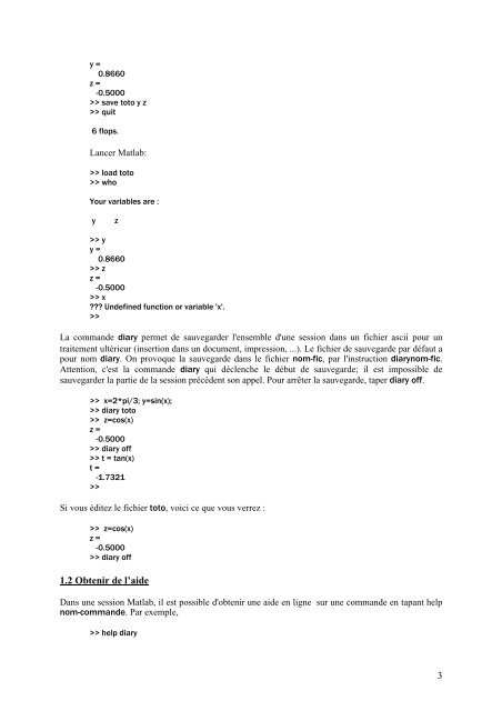 TP simulation Ã  l'aide du logiciel MATLAB - LASC