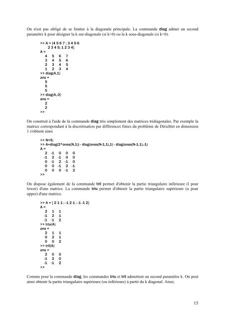 TP simulation Ã  l'aide du logiciel MATLAB - LASC