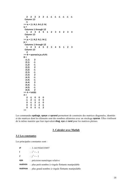 TP simulation Ã  l'aide du logiciel MATLAB - LASC