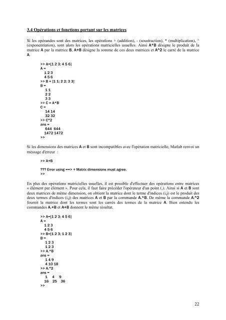 TP simulation Ã  l'aide du logiciel MATLAB - LASC