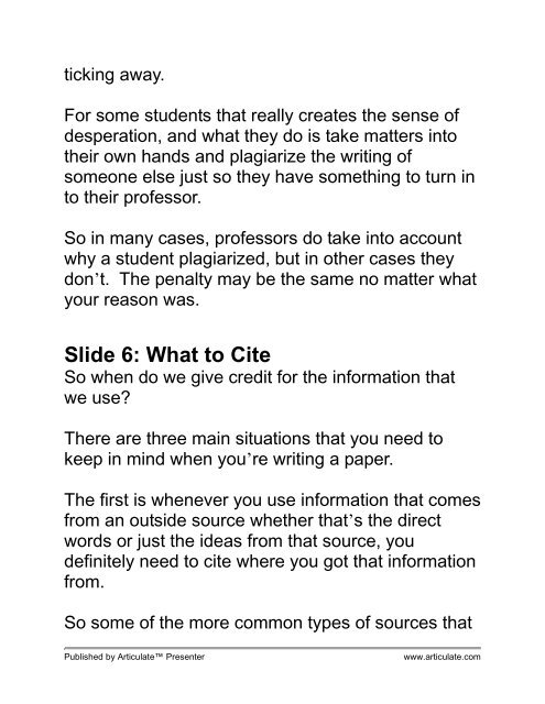 Understanding & Avoiding Plagiarism - Innovative Educators