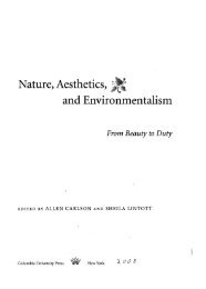 Objectivity in Environmental Aesthetics and Protection of the ...