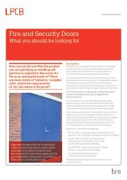 Certification of Fire and Security Doors Leaflet - BRE