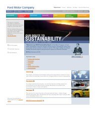 Ford Motor Company - Sustainability Report 2005/6