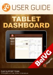 Tablet Dashboard User Guide - BelVG Magento Extensions Store