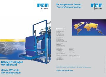 Batch-Off-Anlagen fÃ¼r Mischsaal - LWB Steinl GmbH & Co. KG