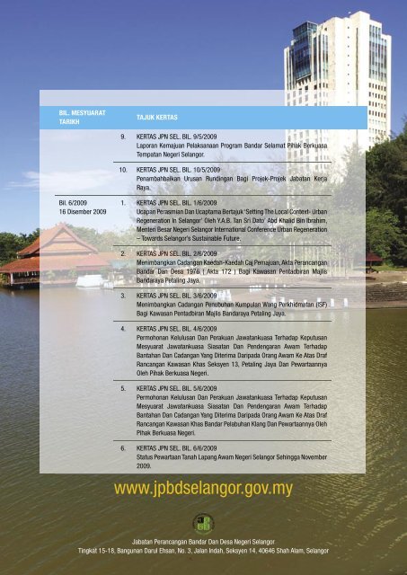 3. Bulletin Rancang 2010 - JPBD Selangor