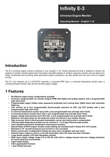 E-3 Manual - MGL Avionics