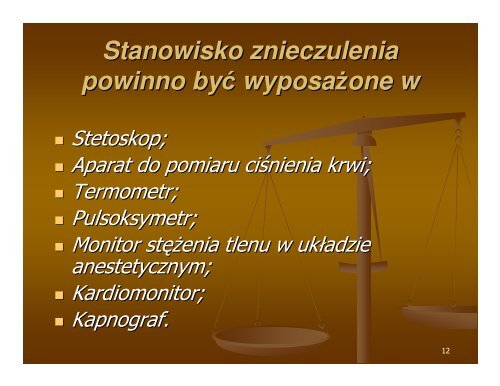 NadzÃ³r i monitorowanie w czasie znieczulenia