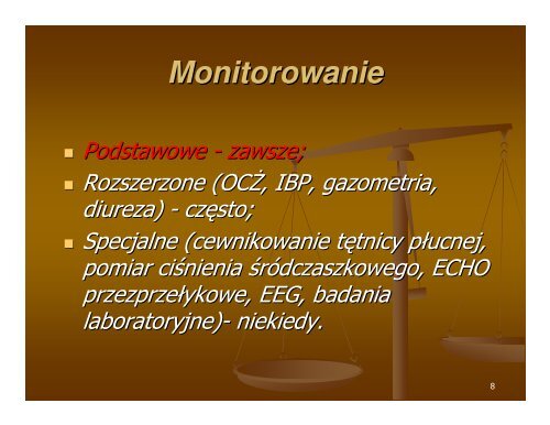 NadzÃ³r i monitorowanie w czasie znieczulenia