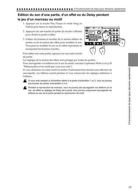 Guide d'utilisation PDF Korg Electribe ES-1 mk2 en ... - killerloops.net