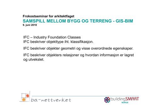 samspill mellom bygg og terreng - gis-bim - buildingSMART