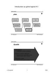 Introduction au gÃ©nie logiciel # 3 plan QualitÃ© - Service d'echange ...