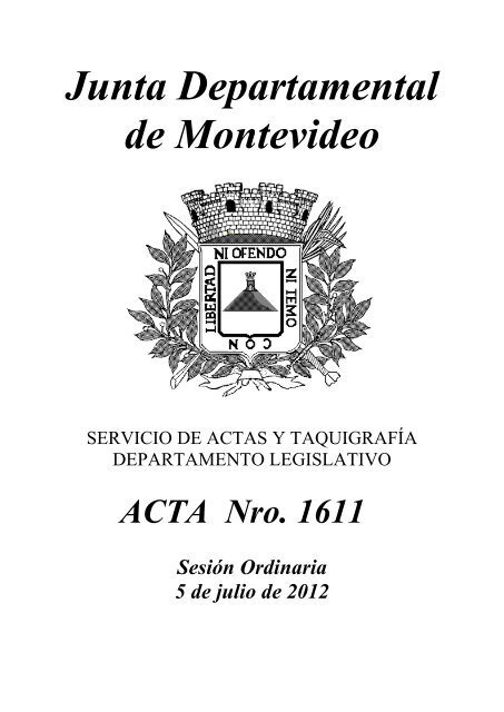 SesiÃ³n Ordinaria - Junta Departamental de Montevideo