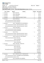 Plan de estudio con correlativas - Facultad de Ciencias de la Salud