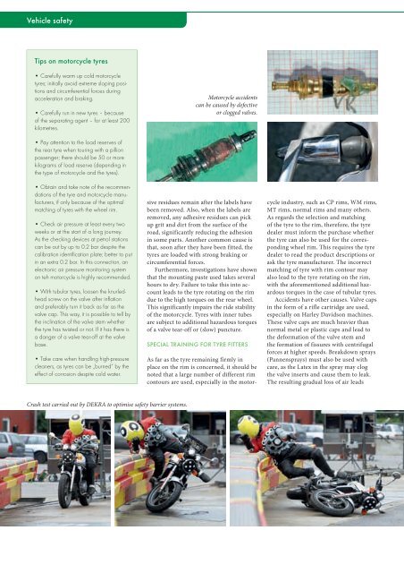 MoToRcyclE RoAD SAFETy REpoRT 2010 - Dekra