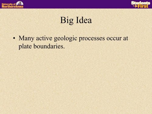 Plate Tectonics and Earthquakes