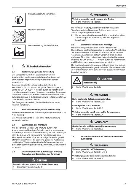 Einbauanleitung LIFTRONIC 700 /800 - ecostar.de