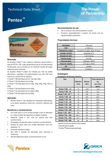 Technical Data Sheet - Orica Mining Services