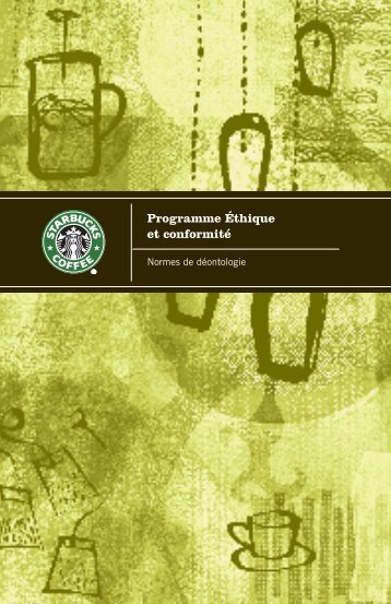 Programme Ãthique et conformitÃ© - Starbucks
