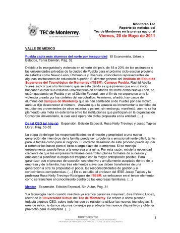 Monitoreo Tec - Tecnológico de Monterrey