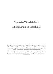 Zahlungsverkehr im Einzelhandel - www.pbueche.de