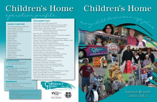 Annual Report - The Children's Home