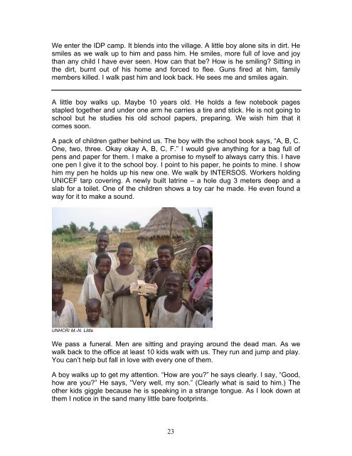 Angelina Jolie's Sudan Journal - UNHCR