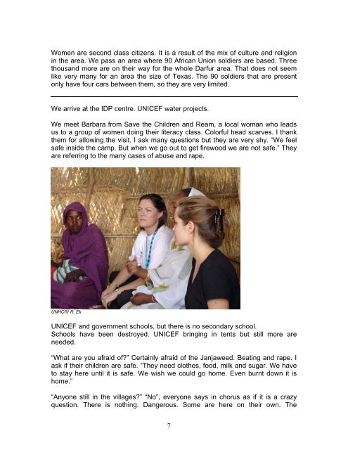 Angelina Jolie's Sudan Journal - UNHCR