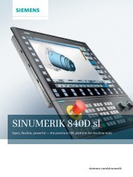 The SINUMERIK 840D sl family