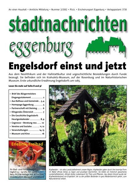 Gemeindezeitung vom Juni 2002 - Stadtgemeinde Eggenburg