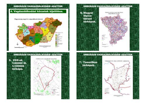 térképek, térképtípusok - VadVilág Megőrzési Intézet - Szent István ...