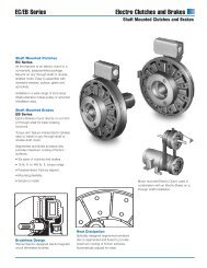 EC/EB Series Electro Clutches and Brakes - Arten Freios e ...