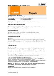 Etiket Regalis - BASF Agro