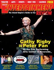 Cathy Rigby Peter Pan - Inland Entertainment Review Magazine