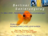 Hilfsrohrverfahren - Berliner Sanierungstage