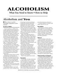 ALCOHOLISM - United Church of God