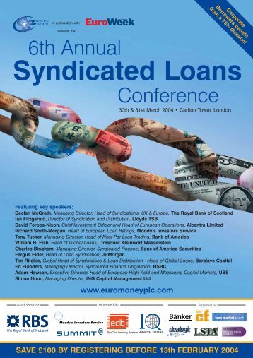 Syndicated Loans - Euromoney Institutional Investor PLC