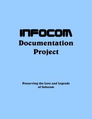 Infocom Documentation Project Introduction - The Infocom ...