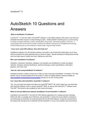 AutoSketch 10 - Advanced Solutions